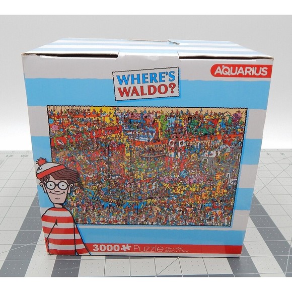 Where’s Waldo? 3000 Piece Jigsaw Puzzle 32" x 45" By Aquarius Sealed - Picture 1 of 7